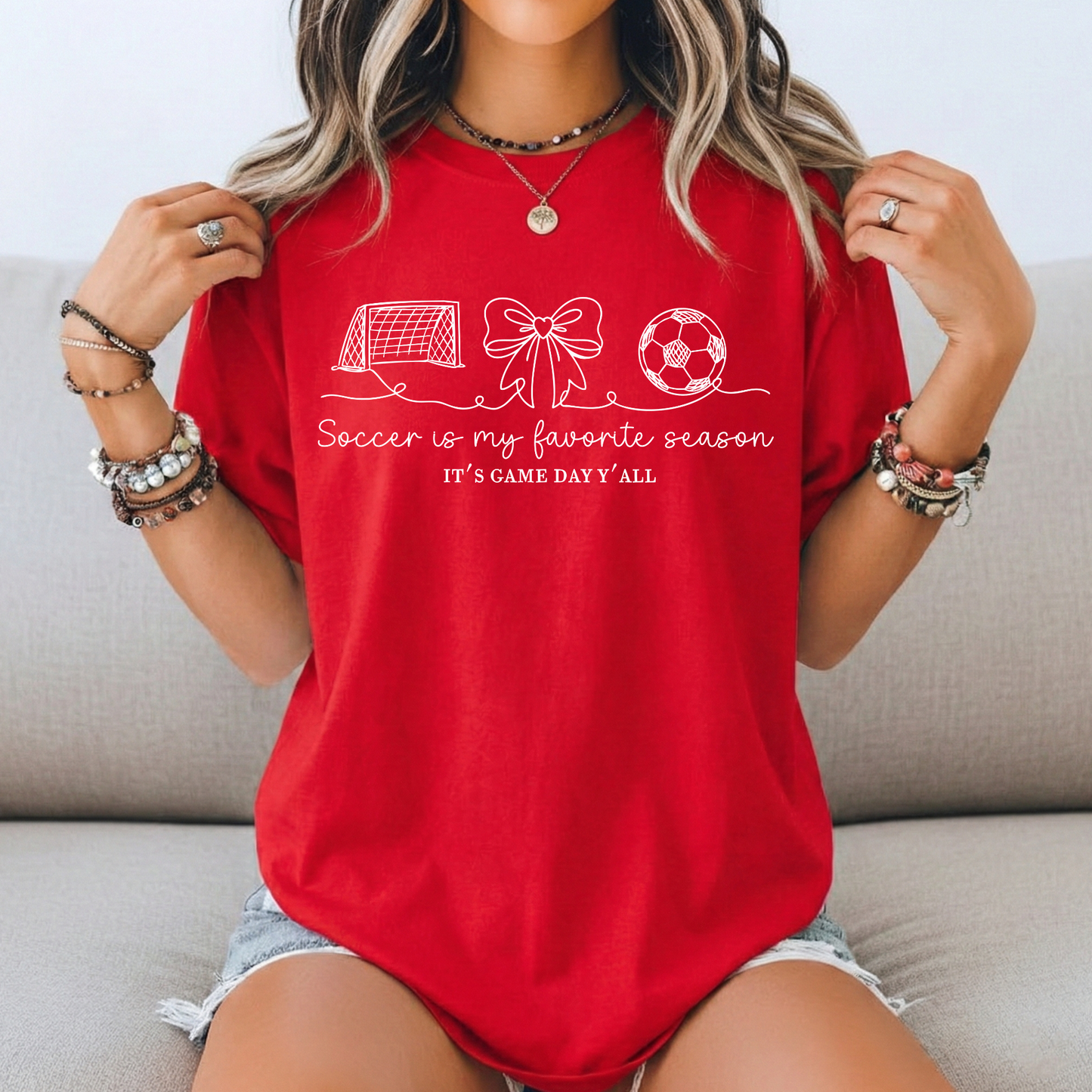 Soccer is My Favorite Season Doodle
