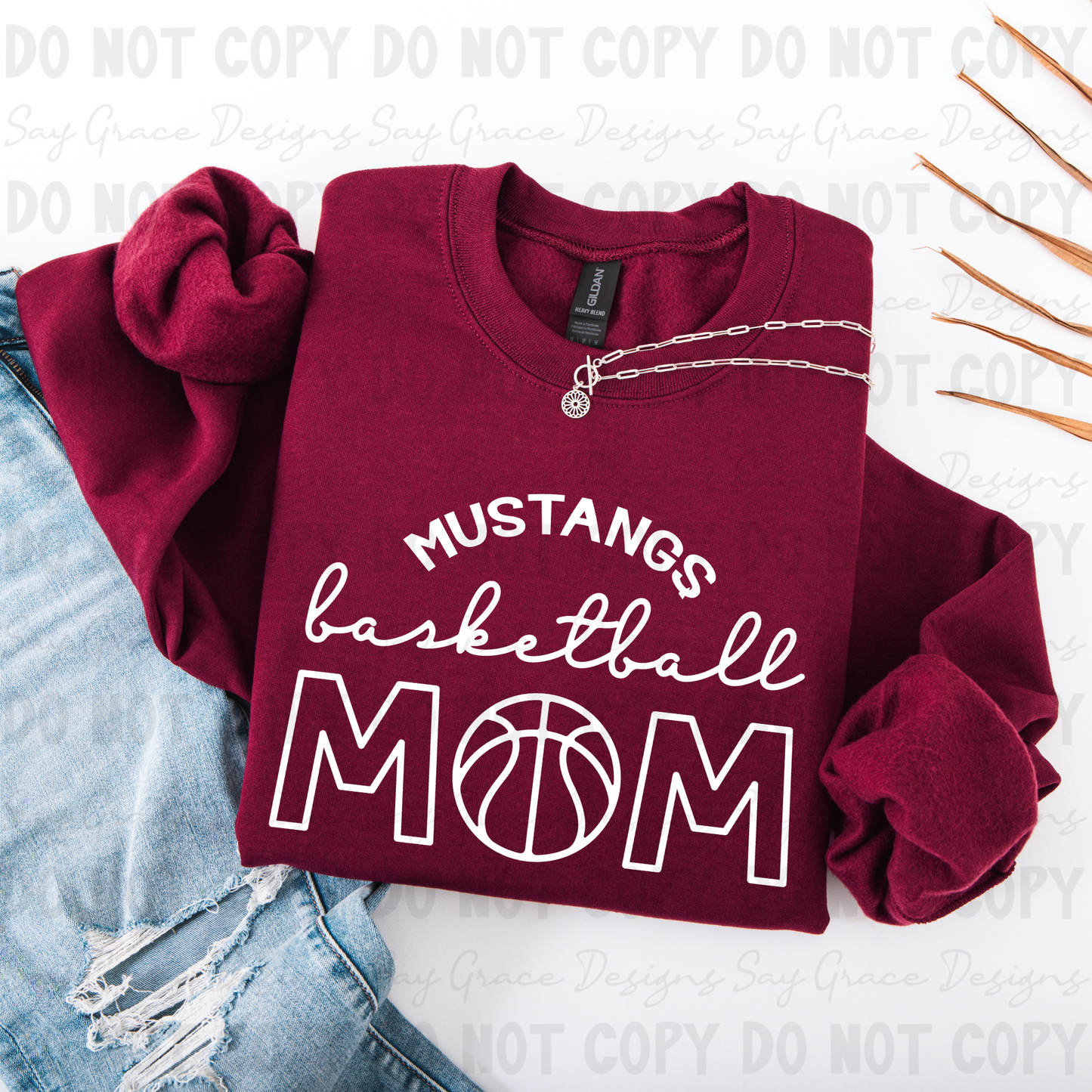 MUSTANGS Basketball Mom