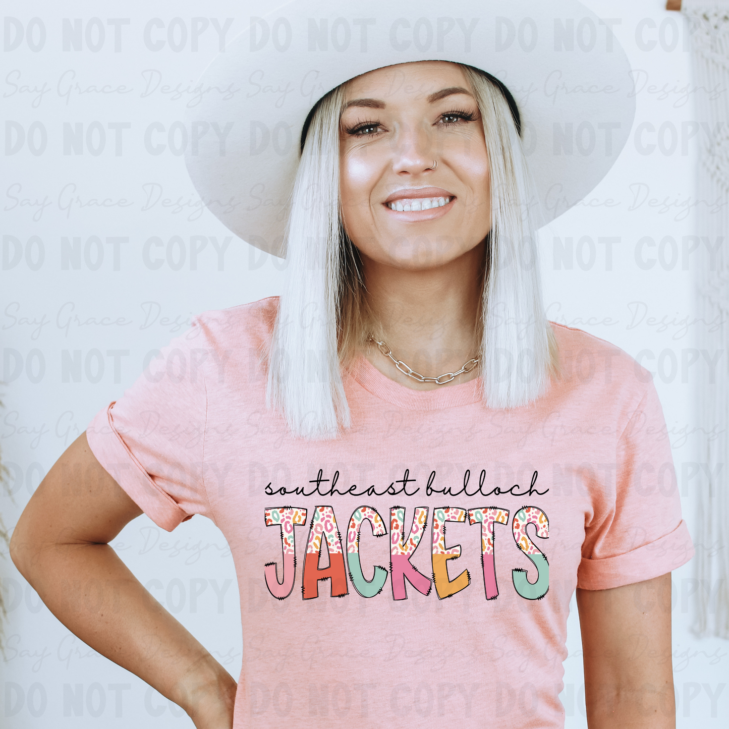 Southeast Bulloch Jackets Colorful Leopard