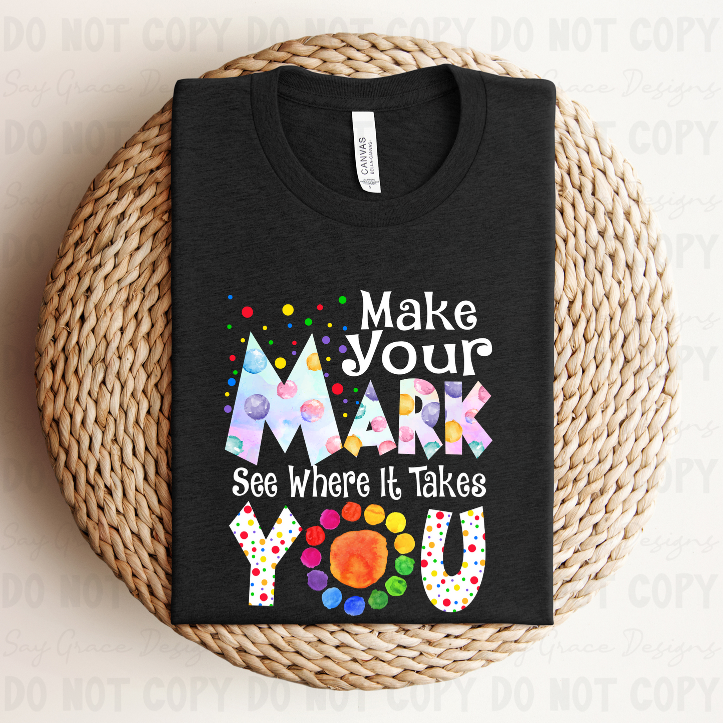 Make Your Mark White Font