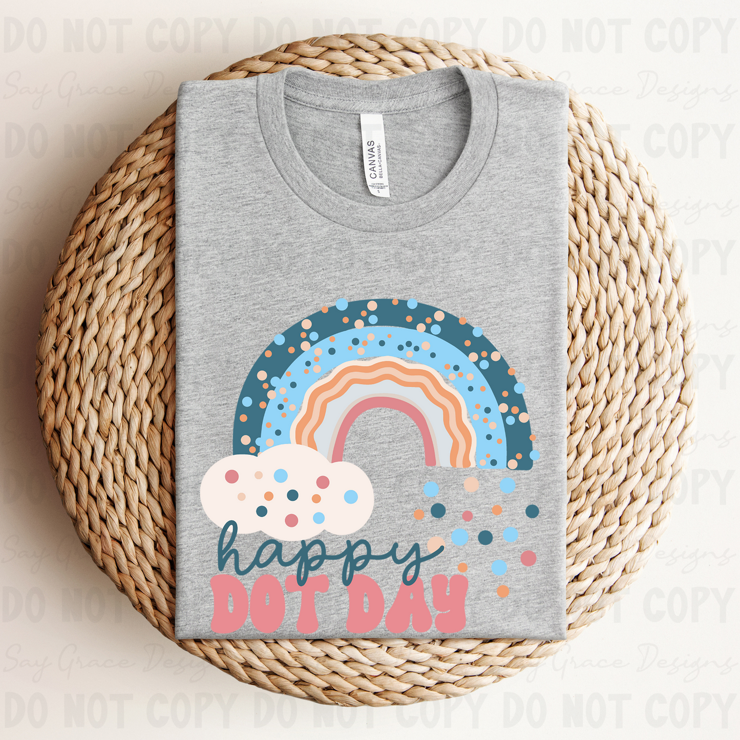 Happy Dot Day Boho Rainbow