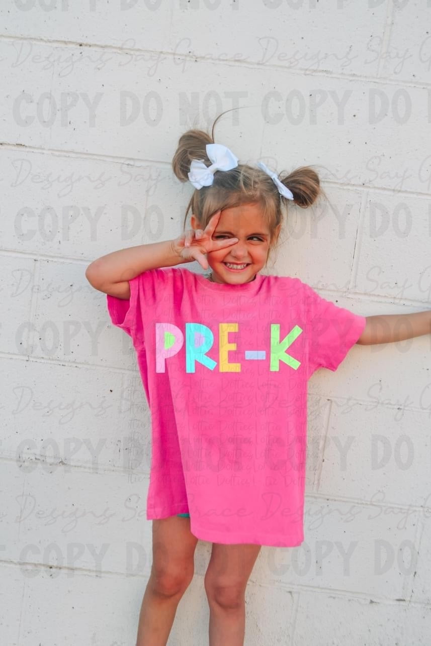 Pastel Block Letters Designs