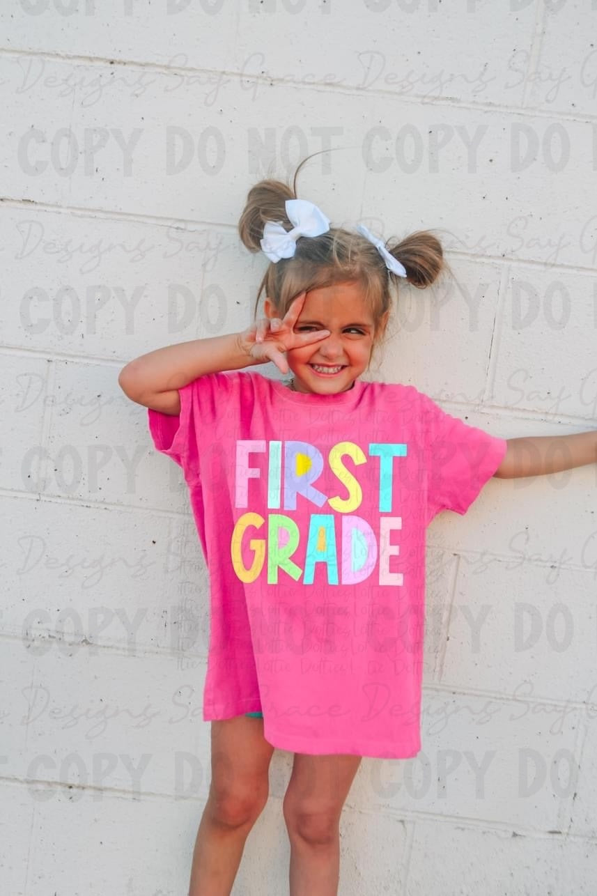 Pastel Block Letters Designs