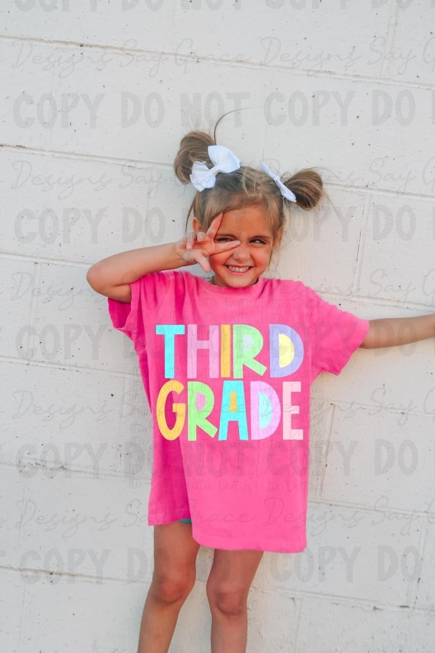 Pastel Block Letters Designs