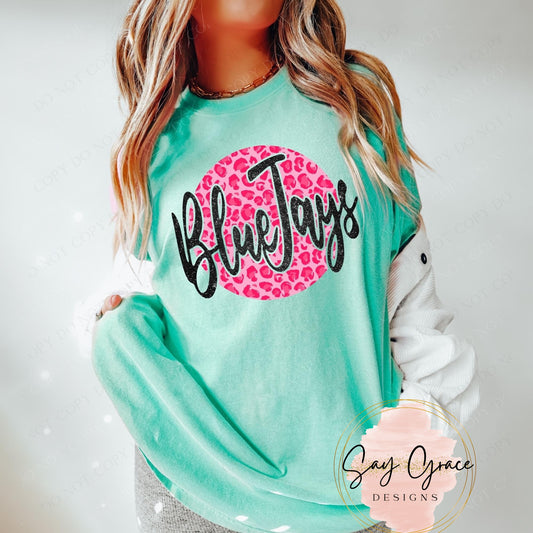 Blue Jays Pink Leopard