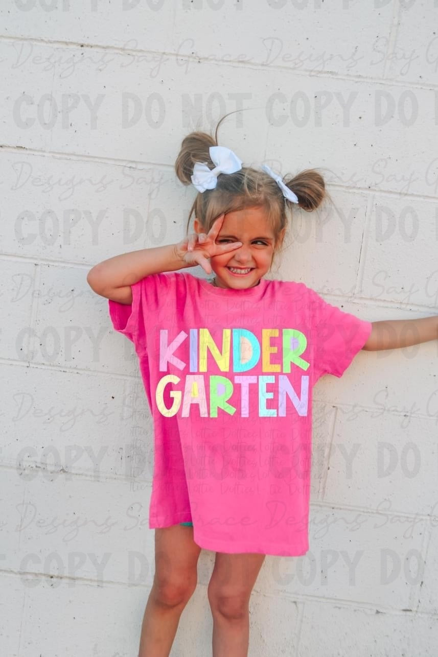 Pastel Block Letters Designs