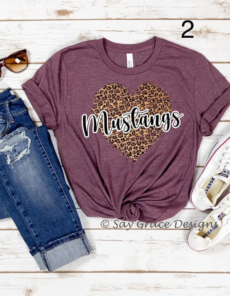 Leopard Mustangs Heart