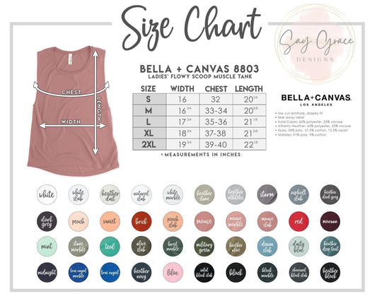 Bella Canvas Flowy Scoop Muscle Tank