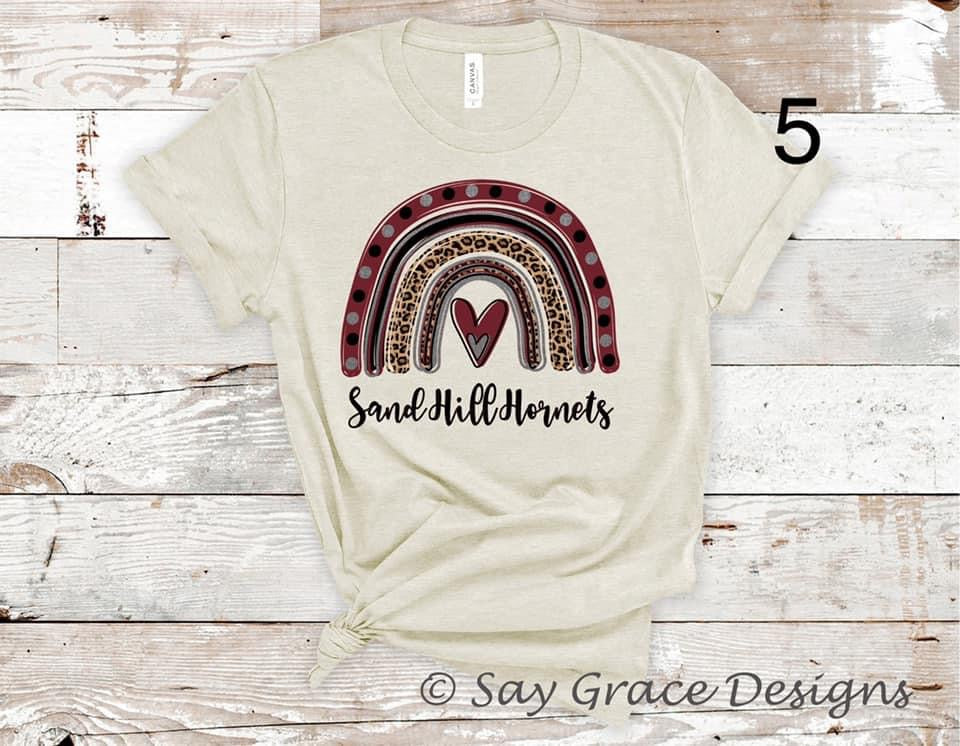 Sand Hill Hornets Multicolored Rainbow