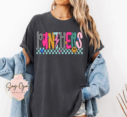 Mix Print Preppy Mascot