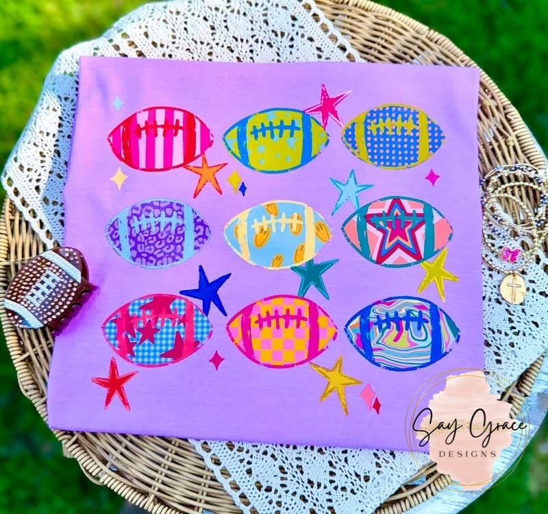 Football Colorful Collage