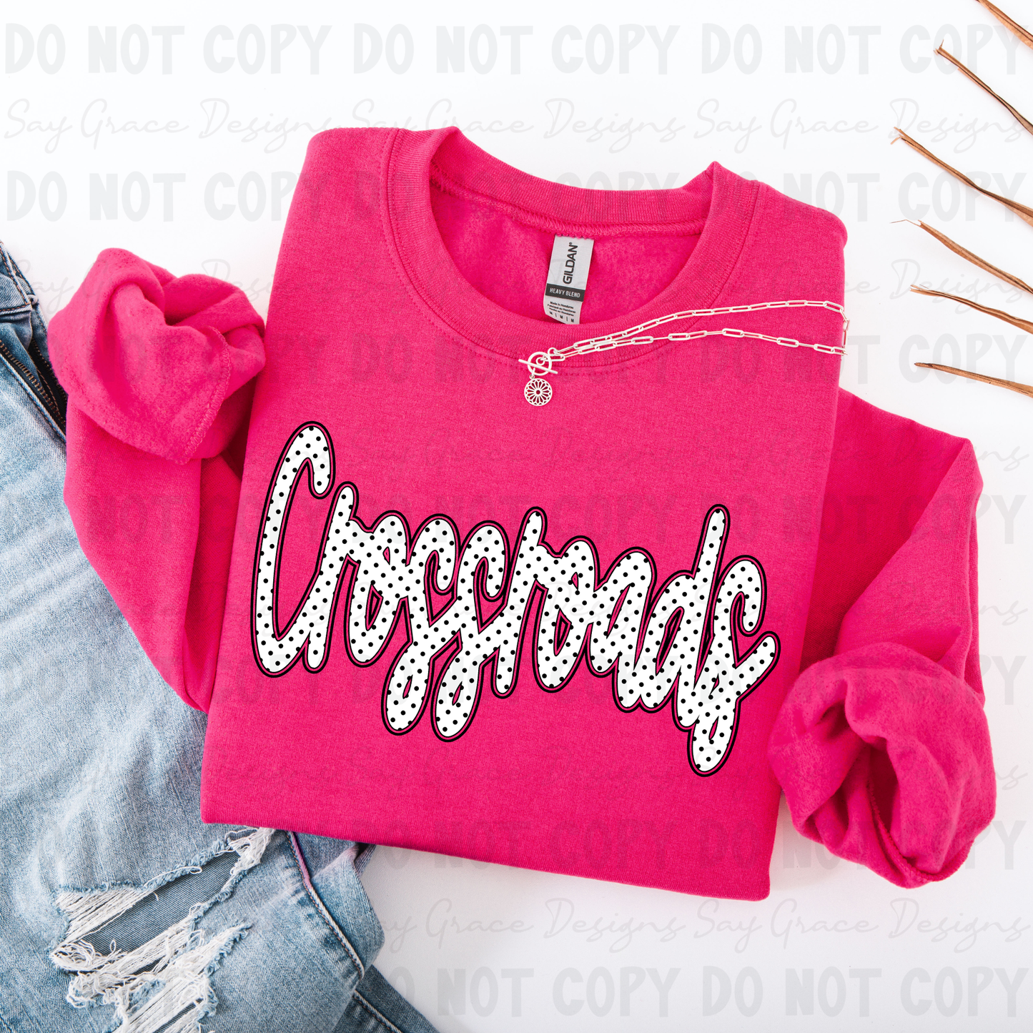Crossroads Polka Dot Script