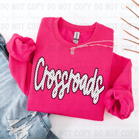 Crossroads Polka Dot Script
