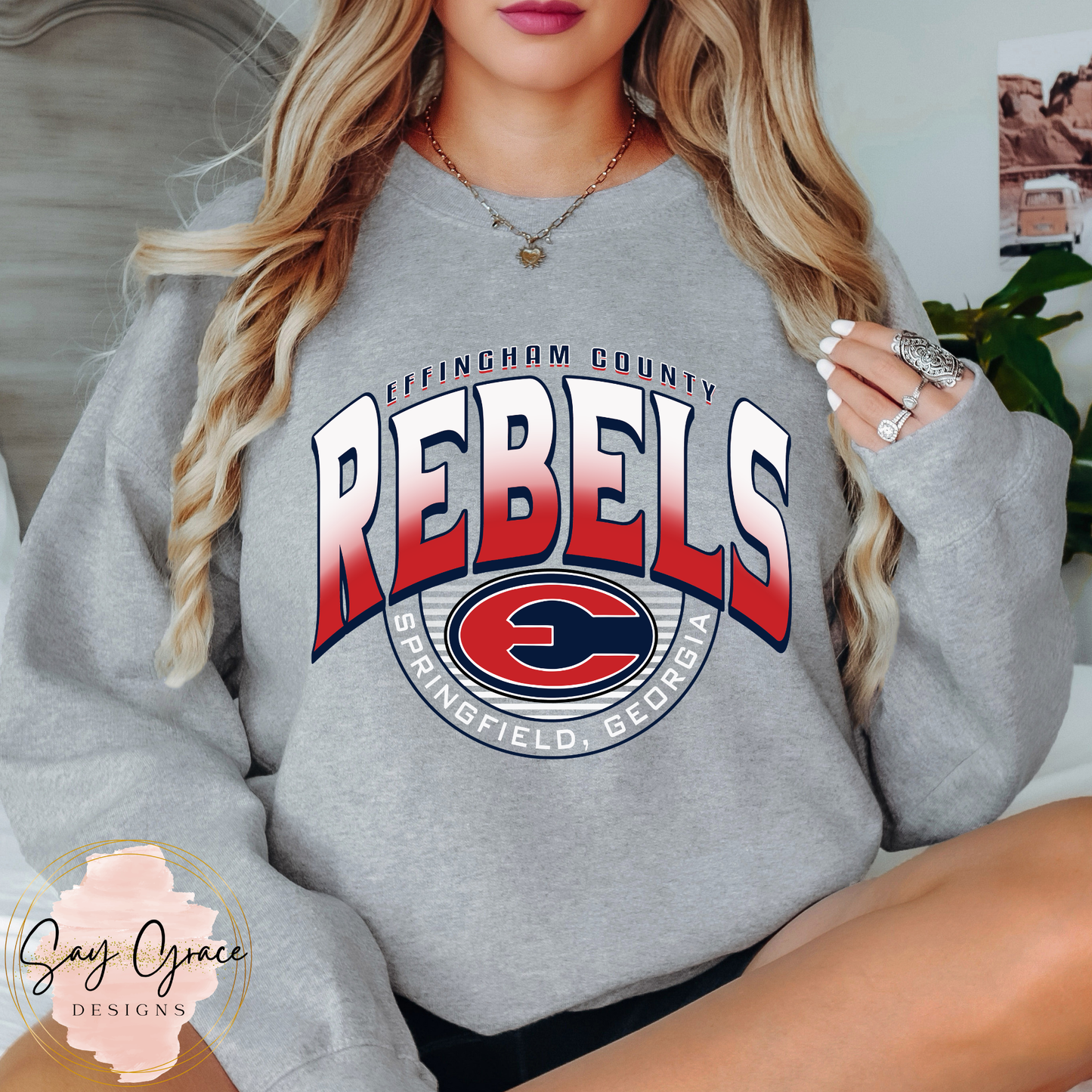 Effingham County Rebels SW Half Circle