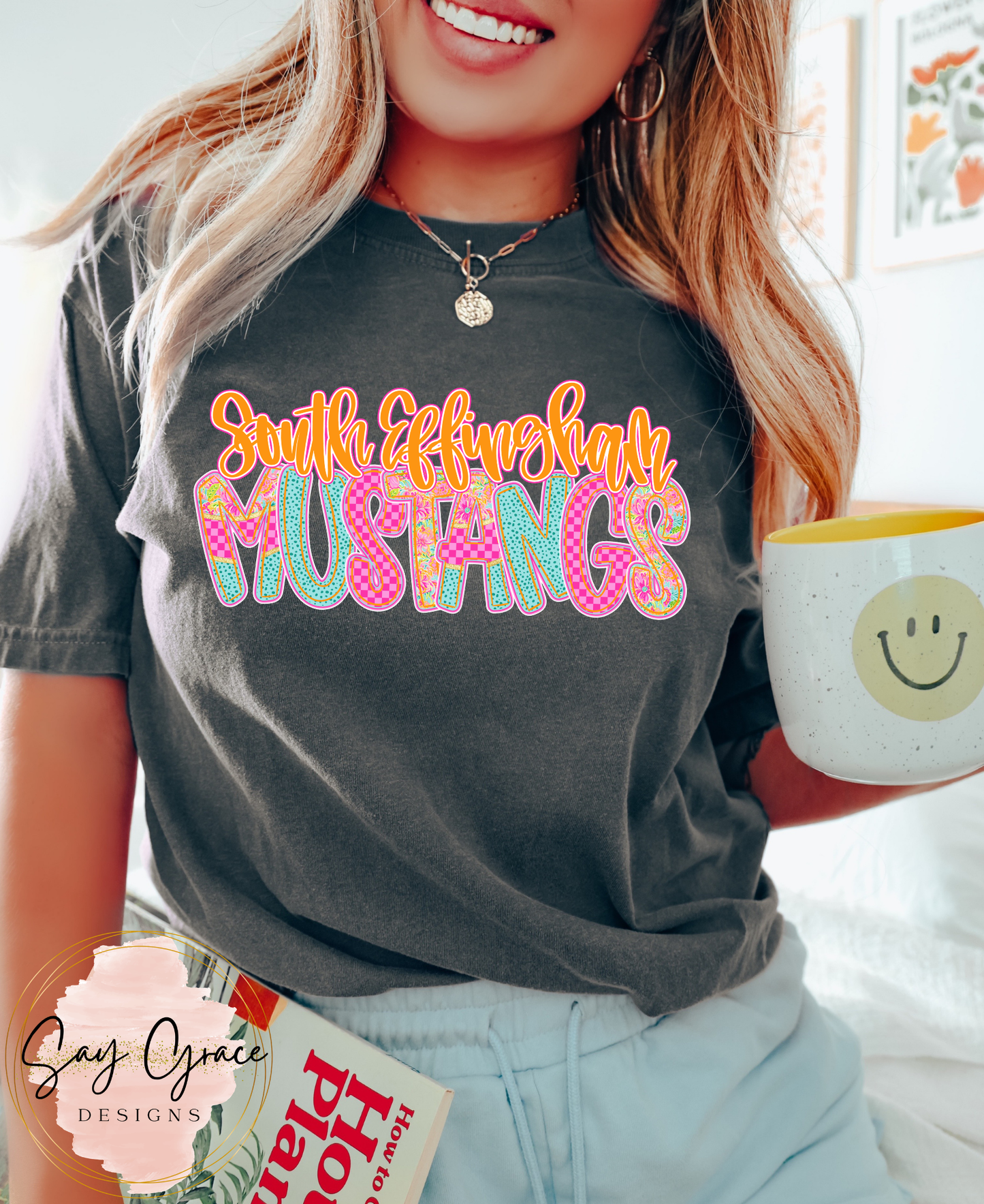 MUSTANGS South Effingham Preppy Sherbert