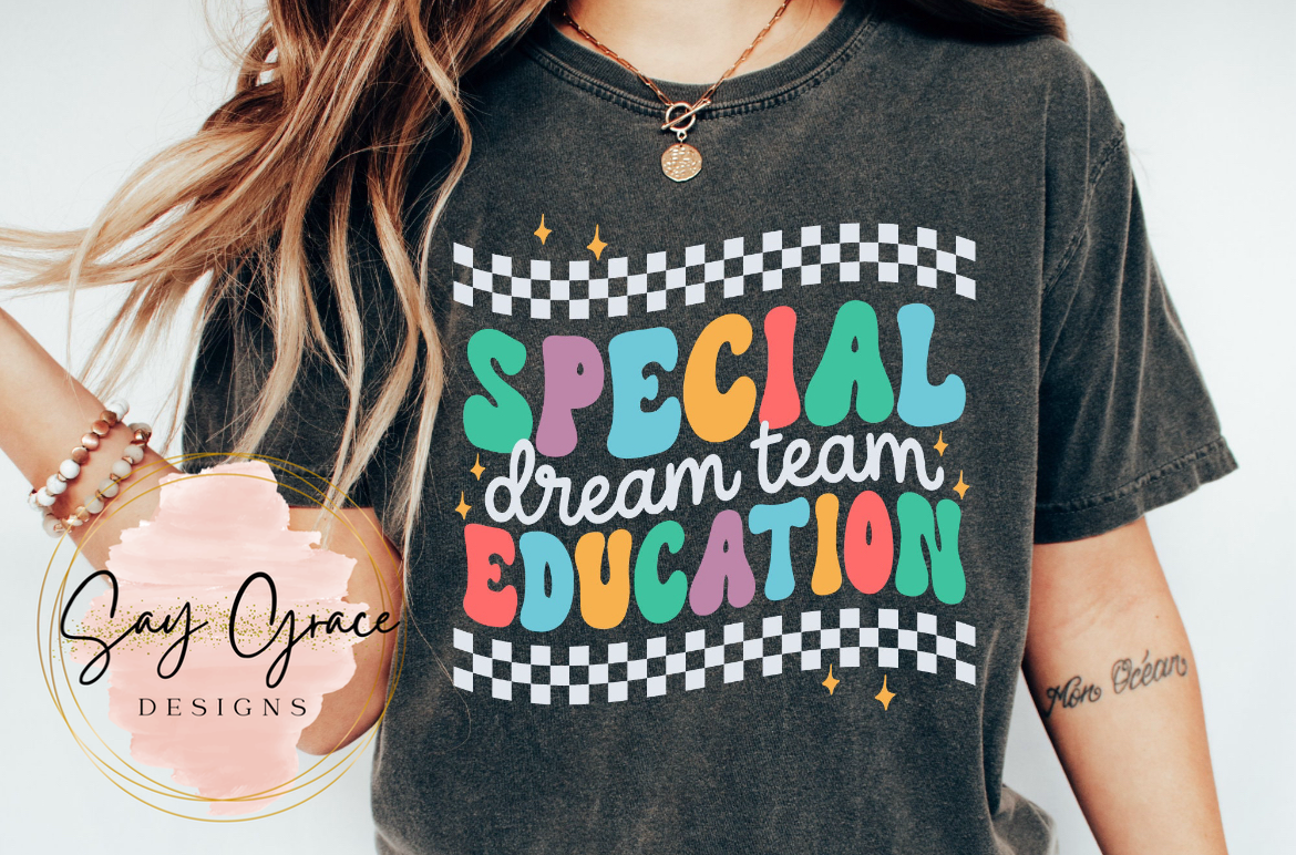 Special Education Dream Team Checkered