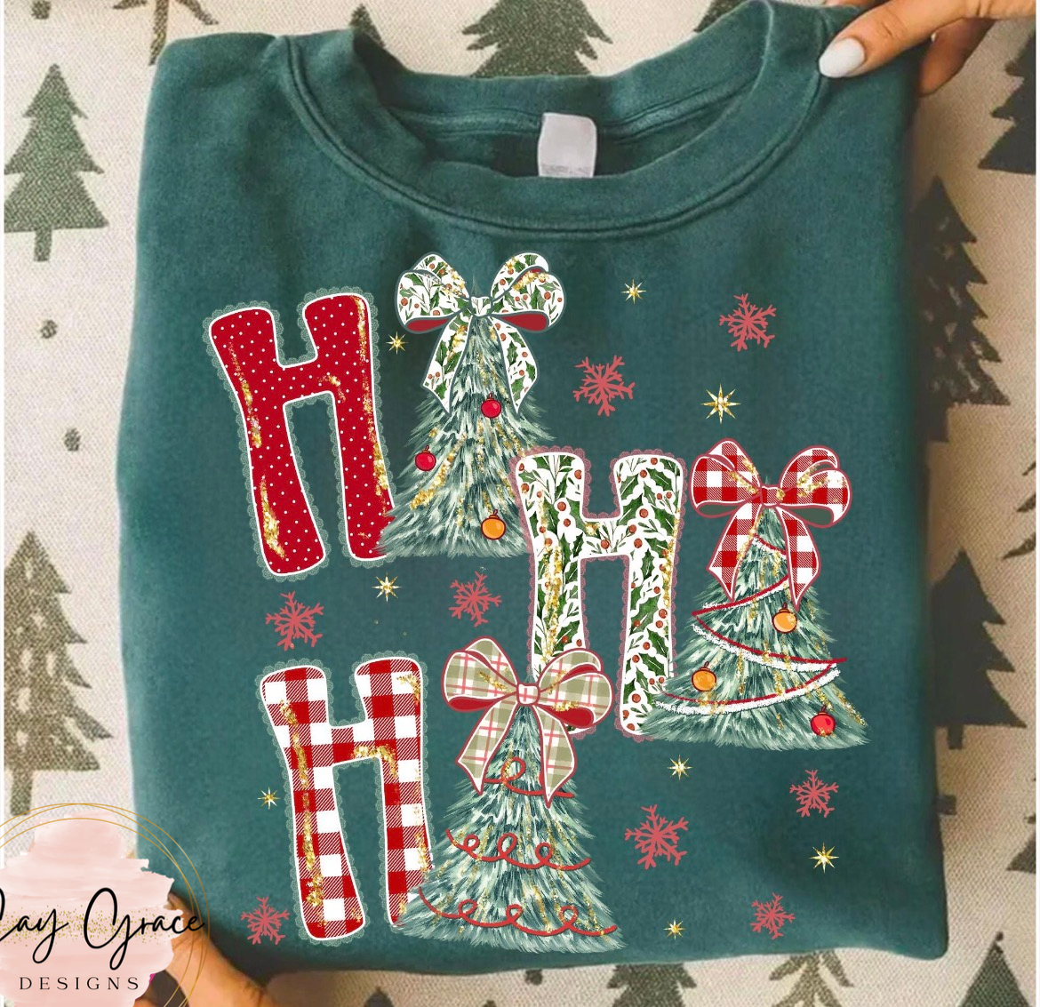 Ho Ho Ho Red Gingham