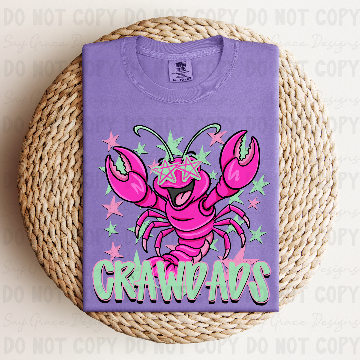 Crawdads Preppy Stars