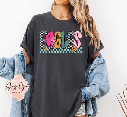 Mix Print Preppy Mascot