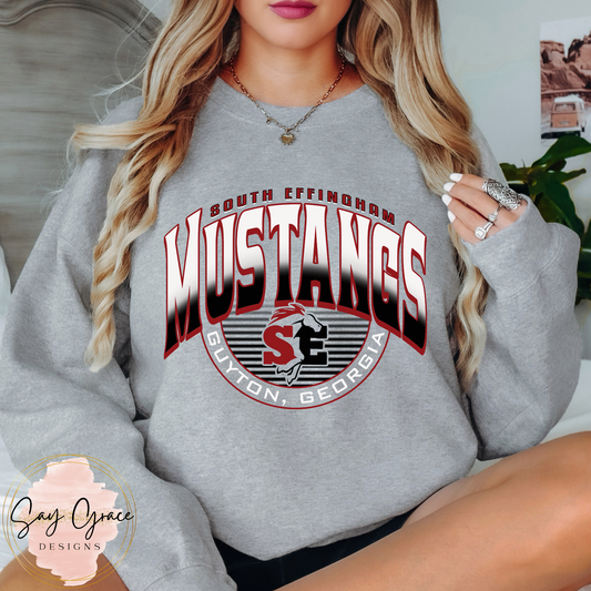 South Effingham Elementary Mustangs SW Half Circle