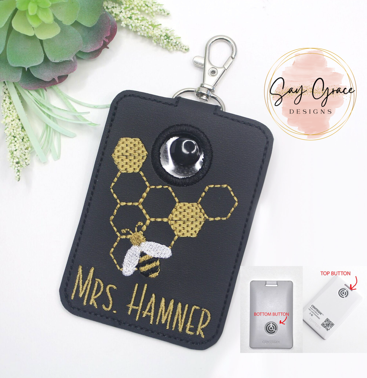 Alarm ID Badge Holder