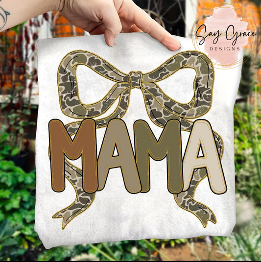 Mama Camo Glitter Coquette