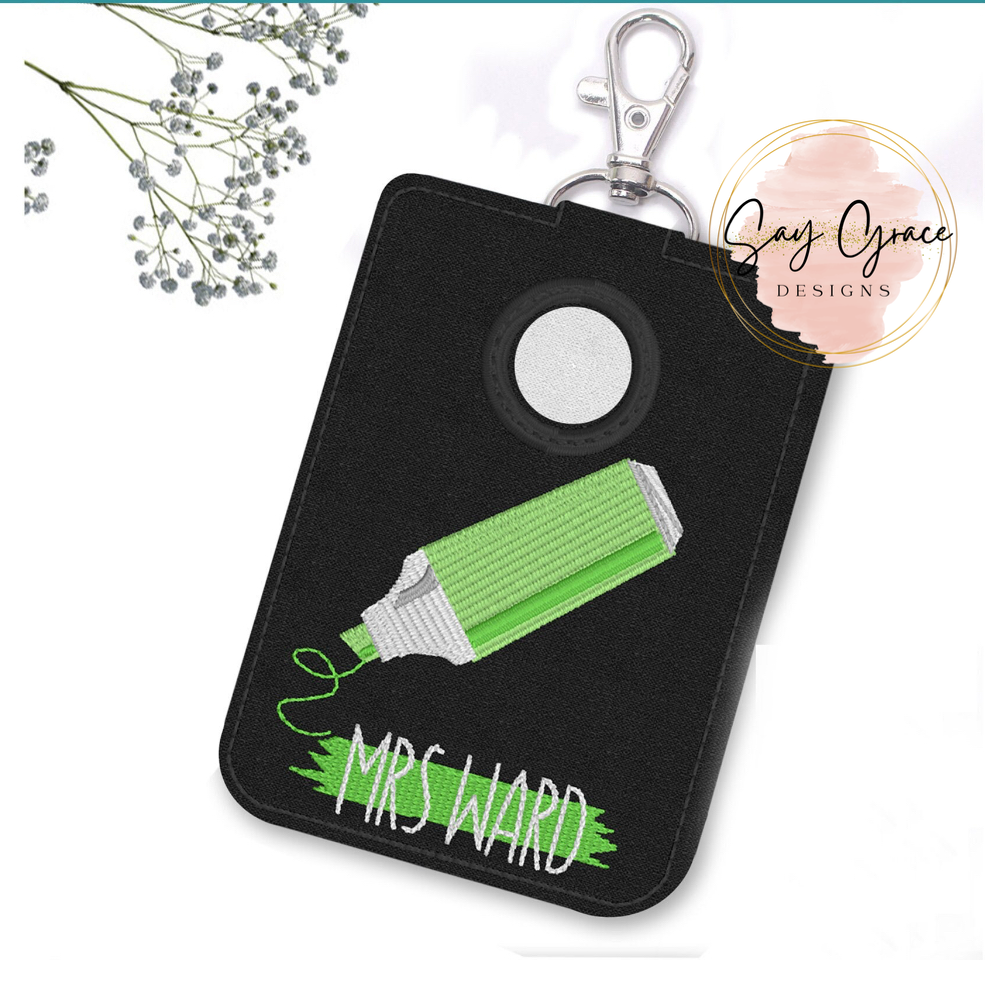 Alarm ID Badge Holder