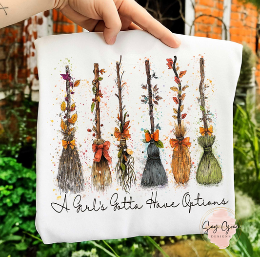 A Girl's Gotta Have Options Brooms