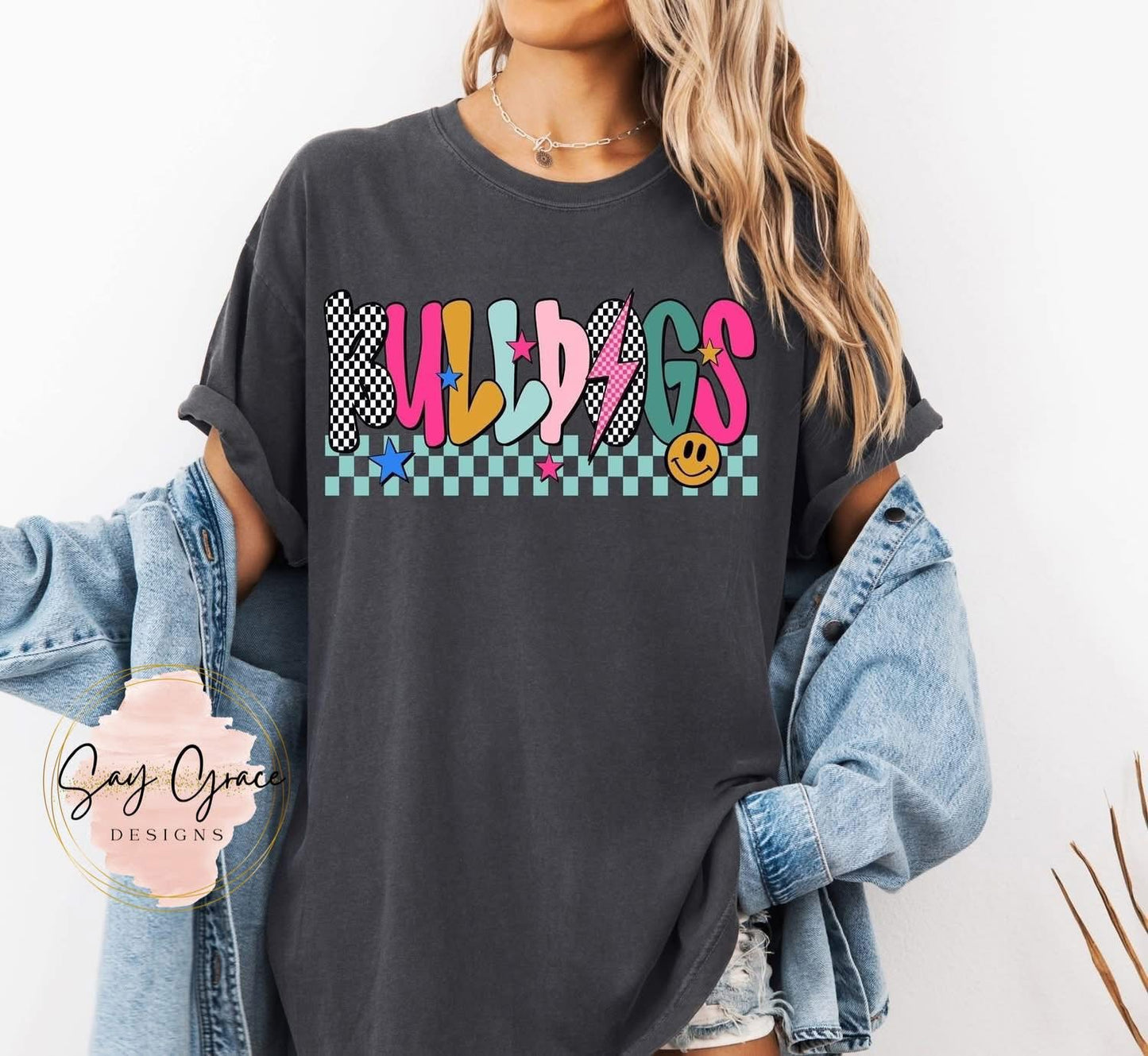 Mix Print Preppy Mascot