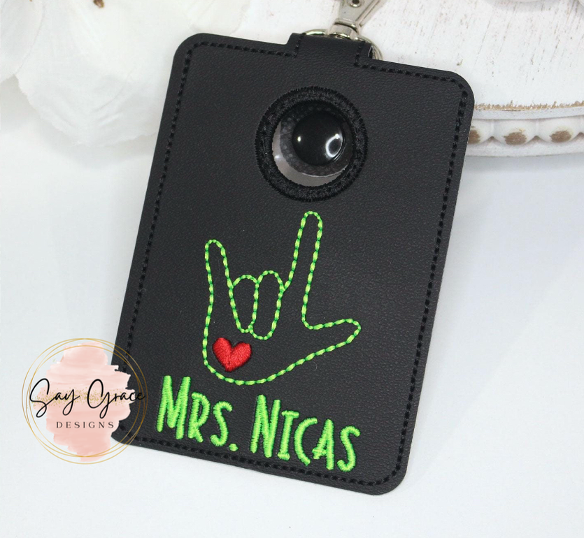 Alarm ID Badge Holder