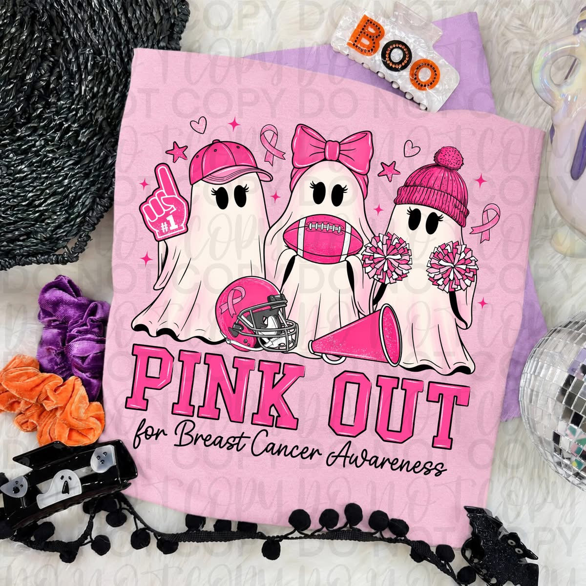 Pink Out for Breast Cancer Awareness Ghosts