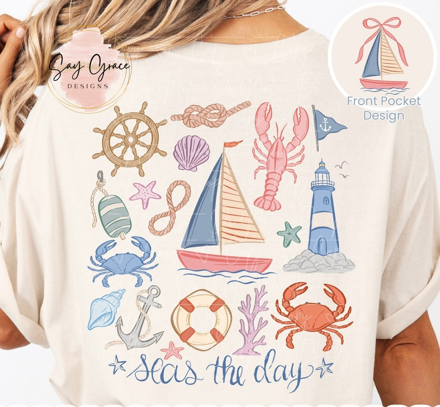 Seas the Day-Front and Back