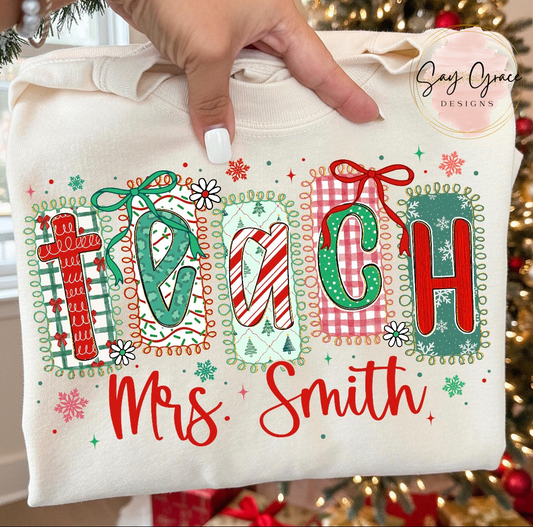 Christmas Teach Personalized