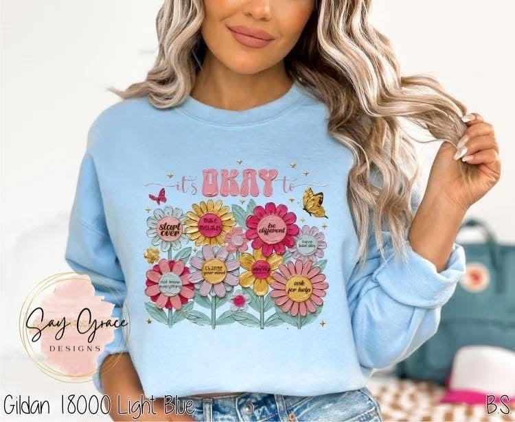 It's Okay Faux Embroidery
