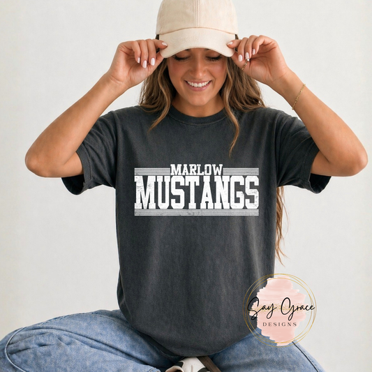 MUSTANGS Marlow Retro Lines