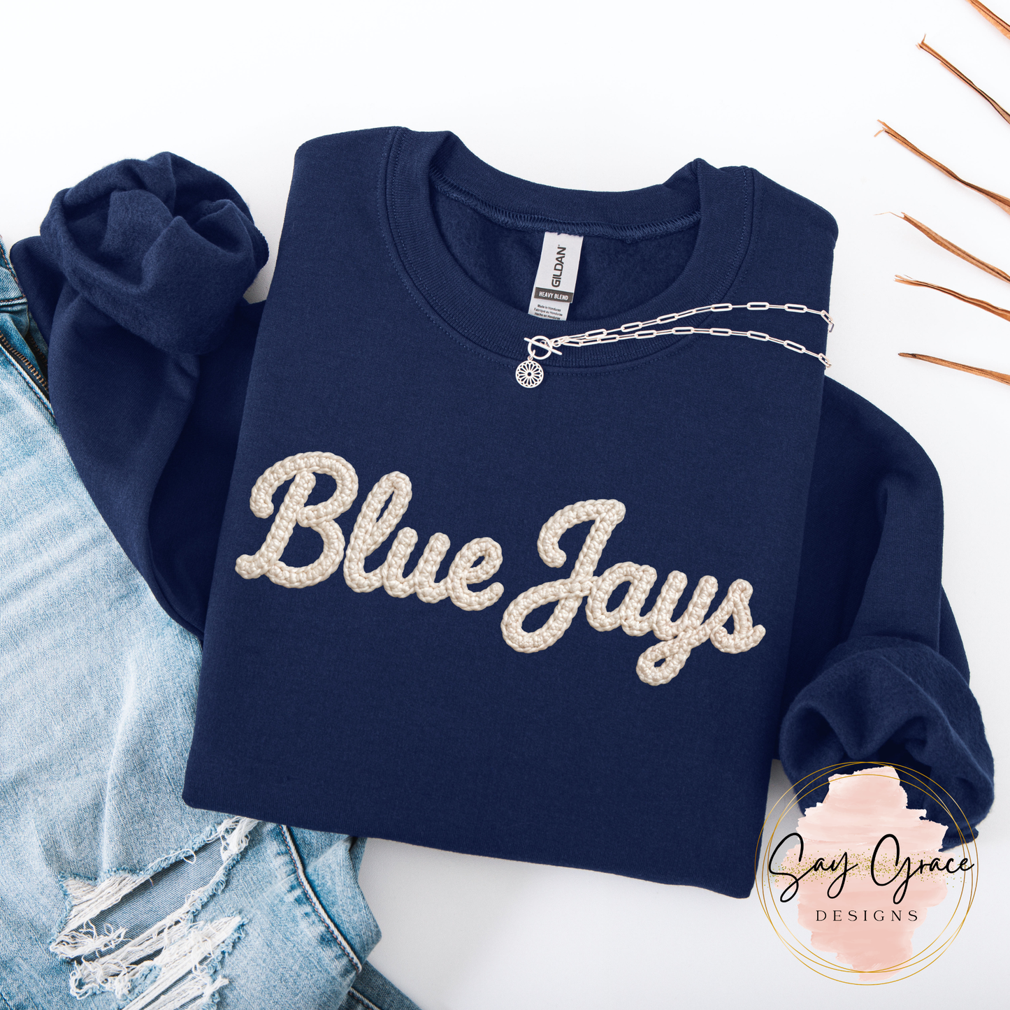 BLUE JAYS Faux Yarn