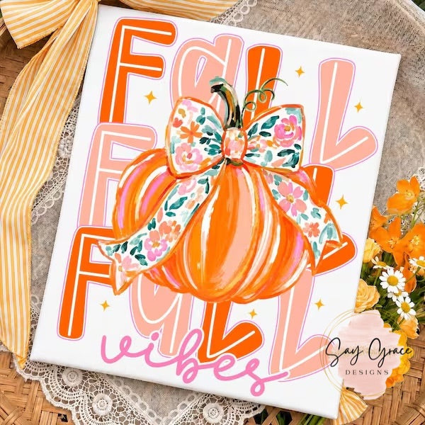 Fall Vibes Repeat Waterdolor