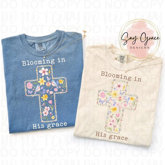 Bloomin in His Grace Cross