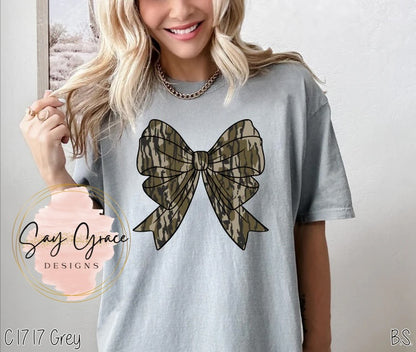 Camo Coquette Bow