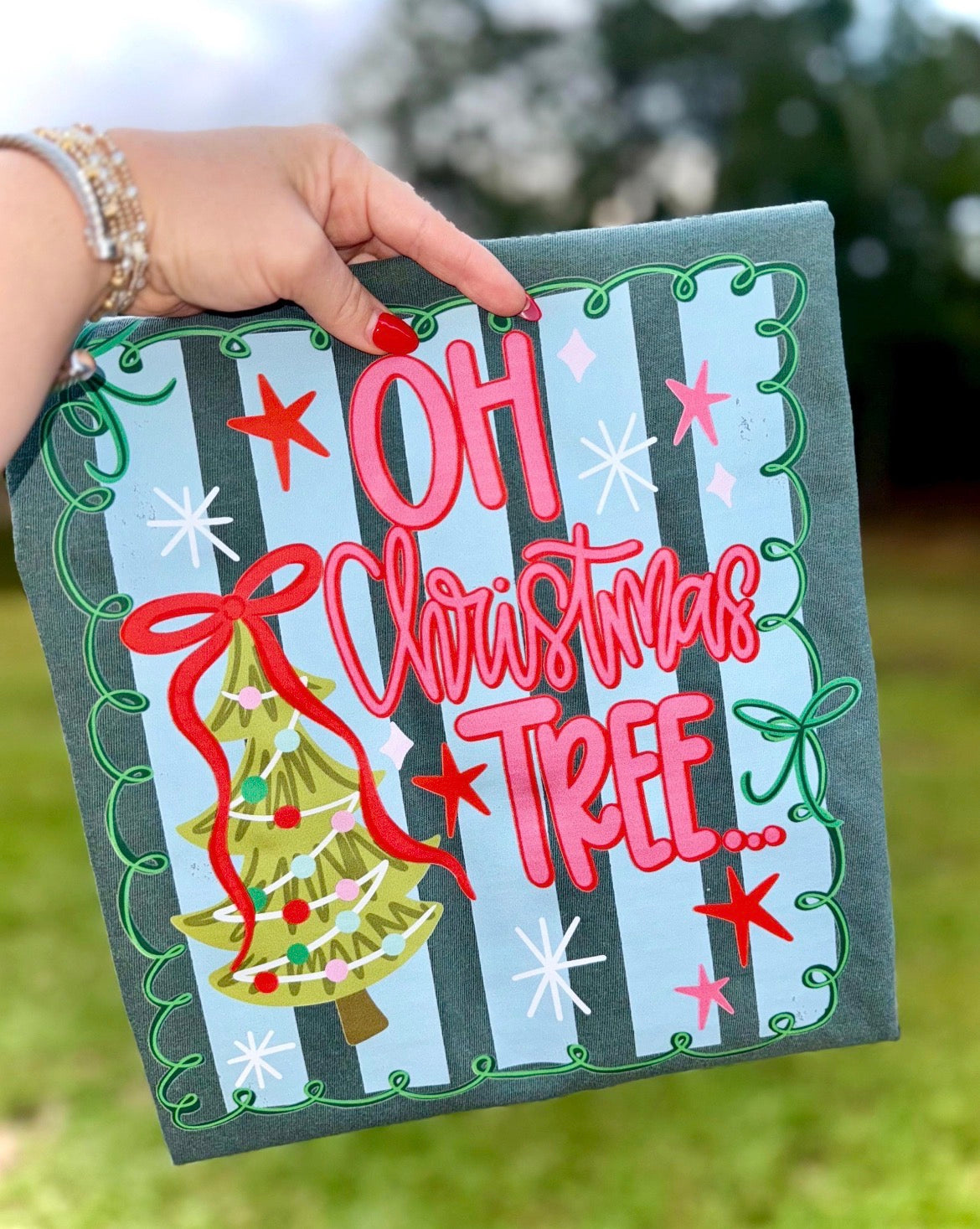 Oh Christmas Tree Stripes