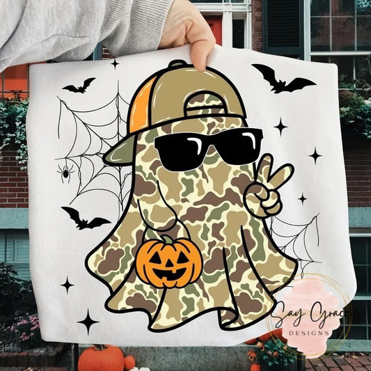 Camouflage Ghost with Hat