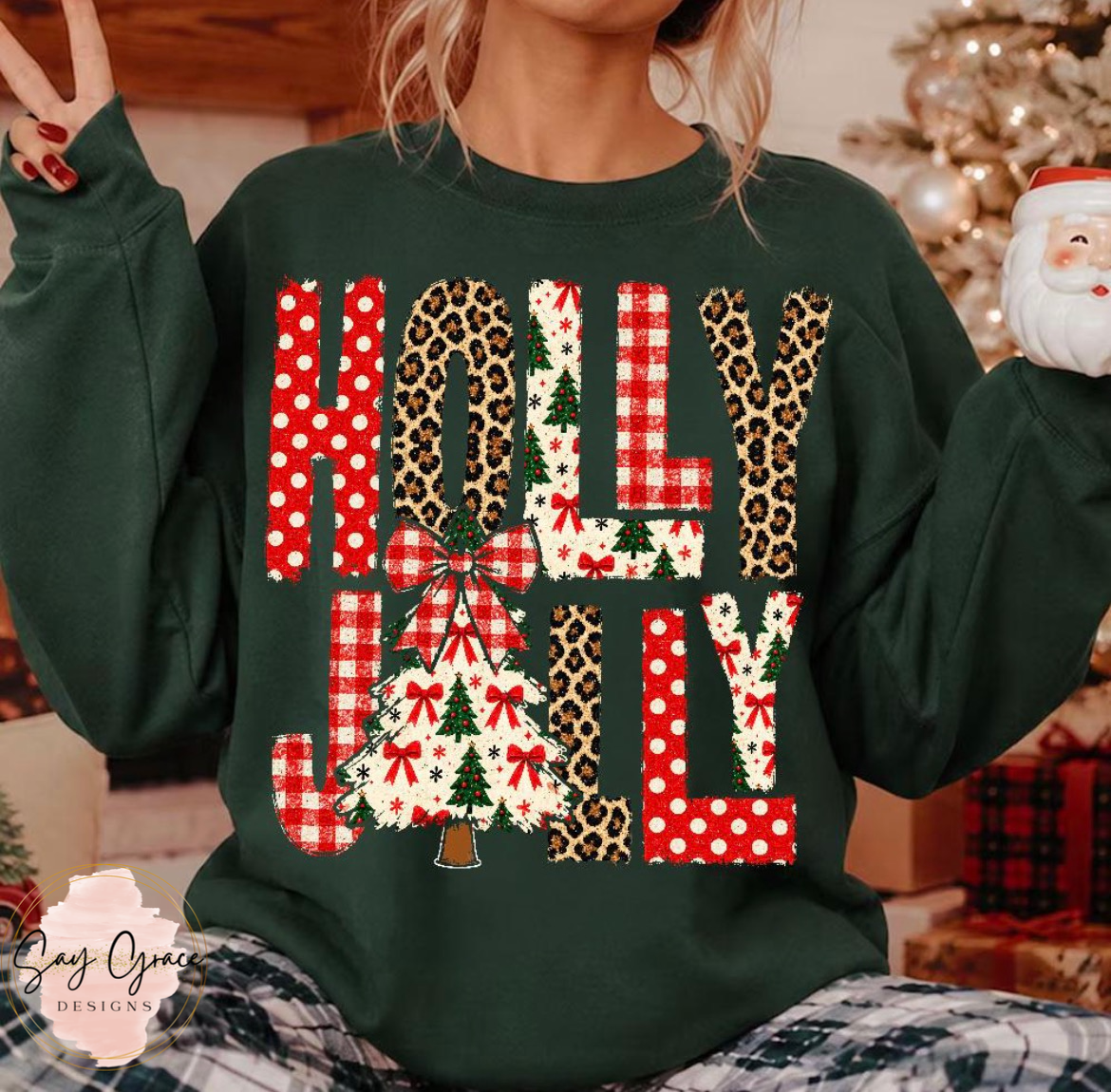 Holly Jolly Polka Dot