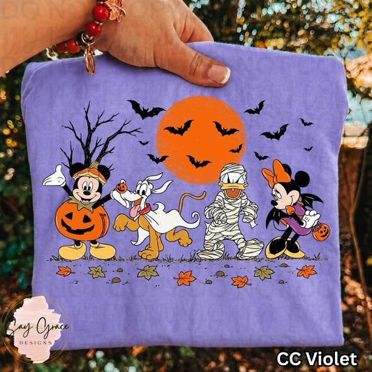 Mickey and Crew Halloween with Moon