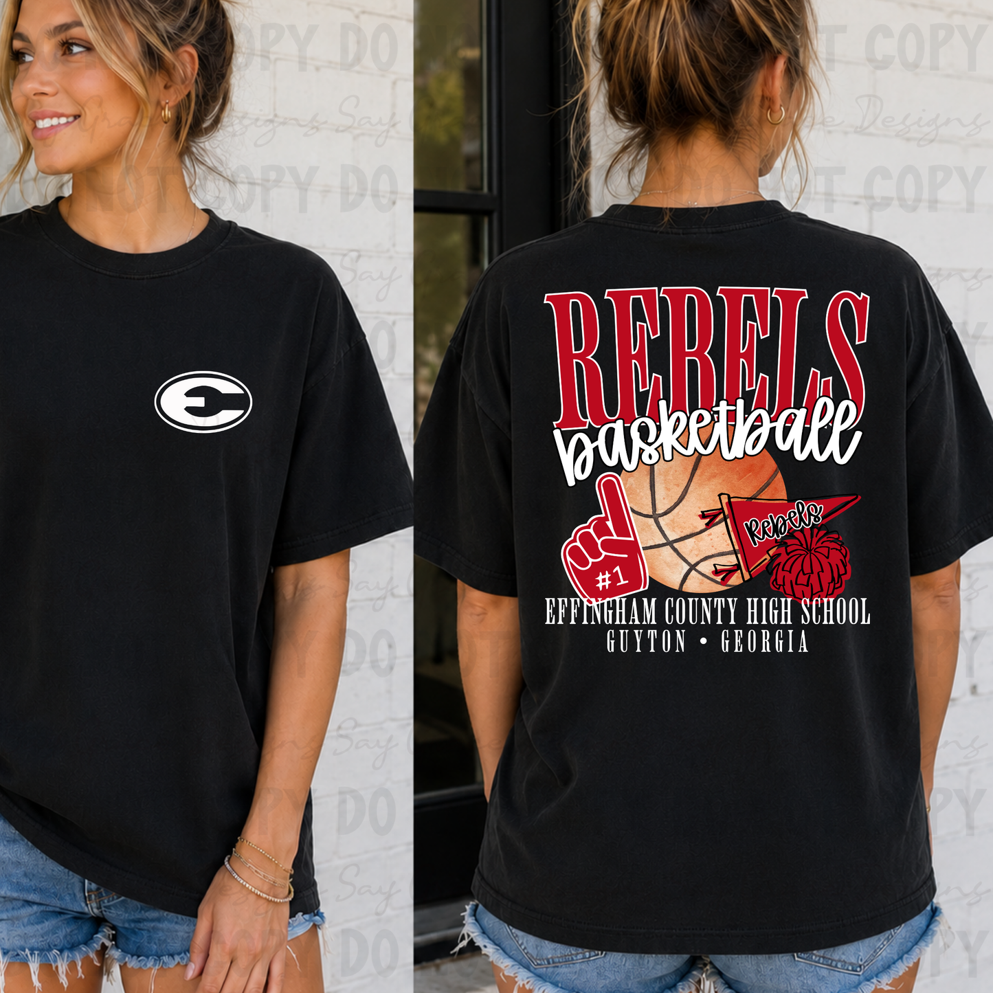 REBELS Basketball Front and Back