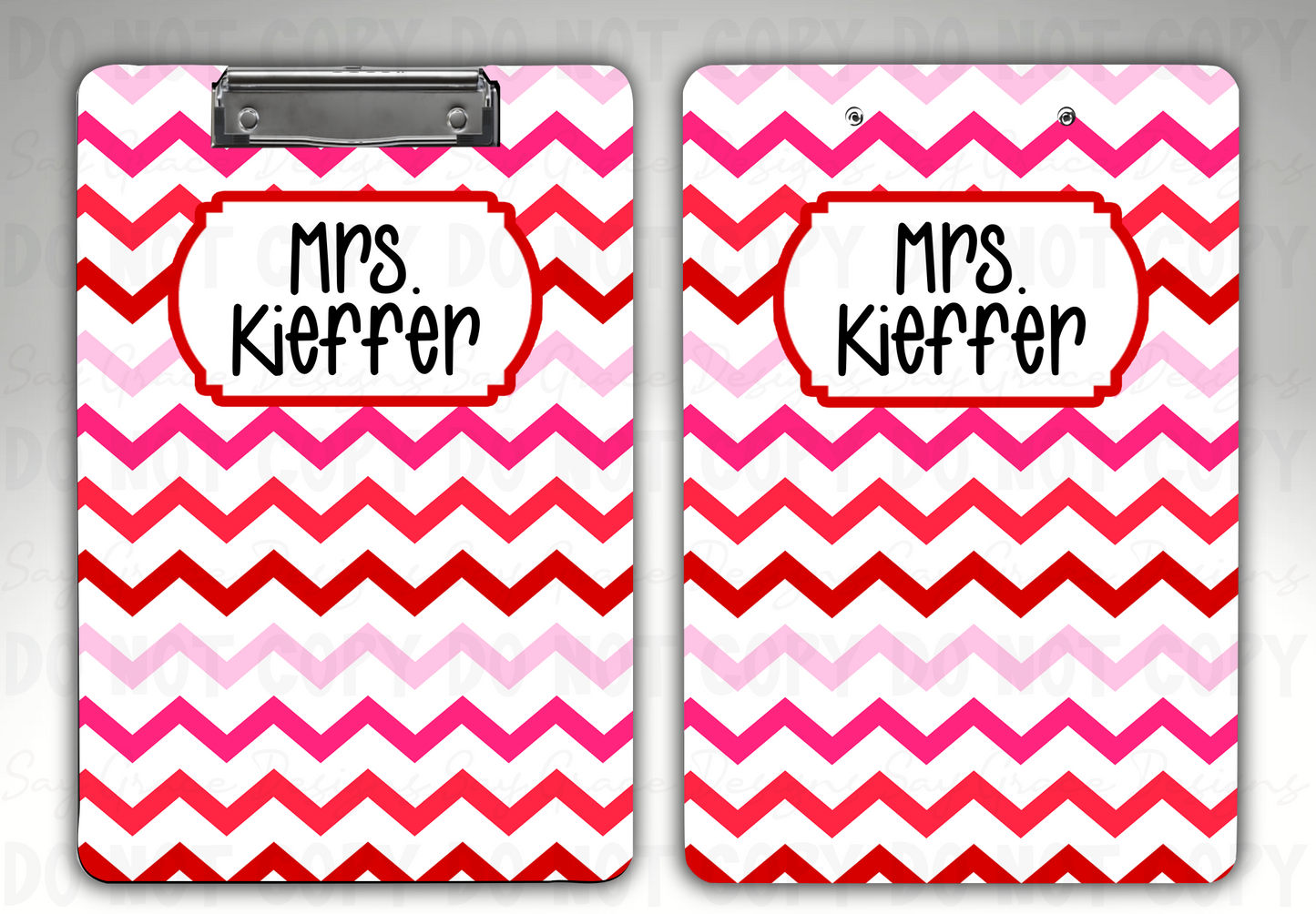 Chevron Personalized Clipboard