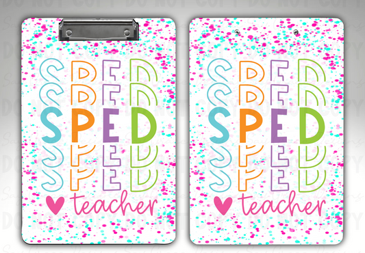 SPED Teacher Clipboard