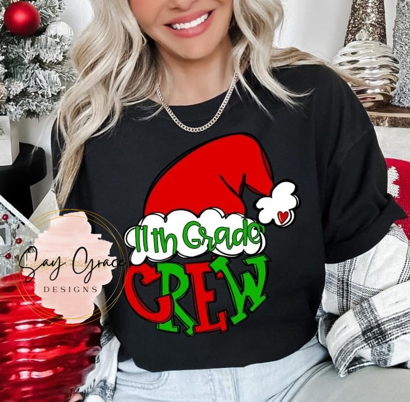 CUSTOM Crew Santa Hat