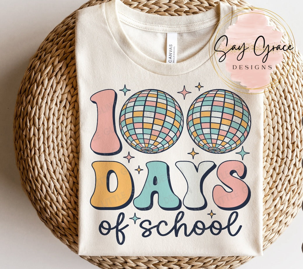 100 Days of School Disco Balls