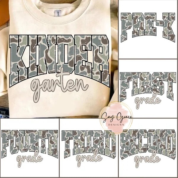 Grade Level Camo Varisty