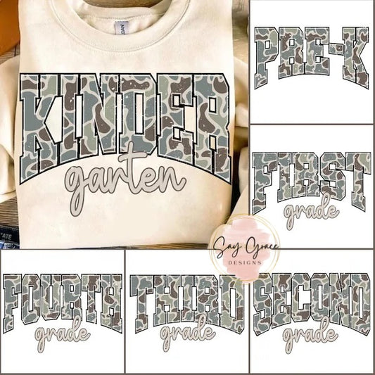 Grade Level Camo Varisty